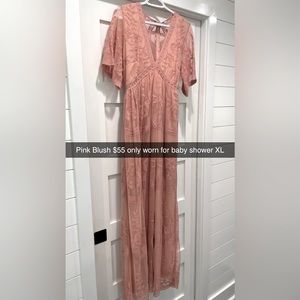 Pink blush Maternity dress size XL.